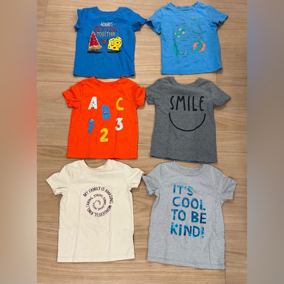 Cat & Jack Kids T-Shirt and Shorts Set - Multicolor 11 pieces all size 2T - Picture 4 of 7